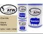 Preview: Chevrolet, Kasmir Metallic, GCG / G4D / GNM: 500ml Lackdose + 500ml Klarlack + 250ml Härter - Set, von ATW Autoteile West.